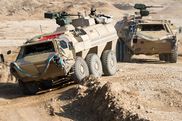 Fuchs-Transportpanzer während einer Übung Ende 2013 bei Mazar-i-Scharif in Afghanistan