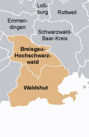 Wahlkreiskarte des Wahlkreises 288