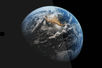 Der Planet Erde auf einem Computermonitor.