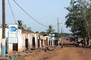 Eine Straße in der Zentralafrikanischen Republik