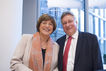 Bundestagsvizepräsidentin Ulla Schmidt mit dem Vorsitzenden  Martin Burkert