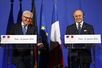 Die Außenminister von Frankreich und Deutschland: Laurent Fabius (r) und Frank-Walter Steinmeier