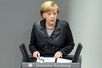 Bundeskanzlerin Angela Merkel bei ihrer Regierungserklärung zur Ukraine am 13. März 2014