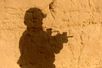 Schatten eines Soldaten