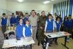 Hellmut Königshaus besucht Walter Happel, SJ, der das Loyola Gymnasium in Prizren leitet. !Um solchen Aufbau zu ermöglichen, sind unsere Soldatinnen und Soldaten im Kosovo!