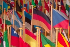 Various national flags