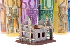 Haus und Euroscheine