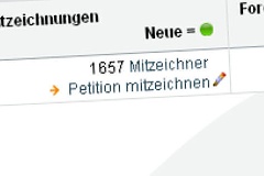 Petition mitzeichnen