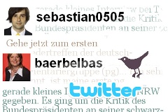 Collage der Twitterseiten von Bas und Körber