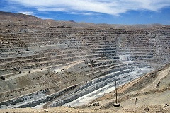 Kupfertagebau in Chuquicamata