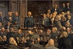 Otto von Bismarck in der Reichstagssitzung vom 6. Februar 1888: "Wir Deutschen fürchten Gott, aber sonst nichts in der Welt; und die Gottesfurcht ist es schon, die uns den Frieden lieben und pflegen lässt". Ernst Henseler, 1901