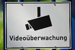 Hinweisschild für Videoüberwachung