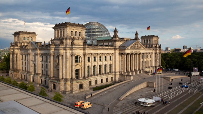 Das ist das Reichs-Tags-Gebäude in Berlin.