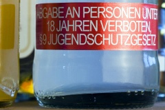Flasche mit Label