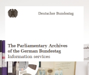 Flyer: The Parliamentary Archives of the German Bundestag