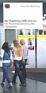 Flyer: Der Bundestag stellt sich vor