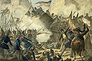The March revolution of 1848: street battle in Berlin on 18 and 19 March 1848