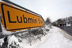 Schild mit Richtung Lubmin