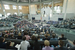 Abstimmungen im Deutschen Bundestag.