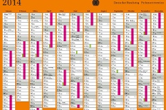Sitzungskalender für das Jahr 2014