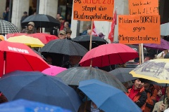 Demonstration gegen hohe Mieten in München