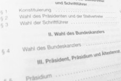 Geschäftsordnung - Wahl des Bundeskanzlers