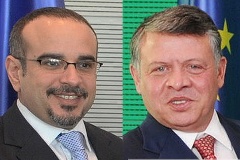 Kronprinz Salman Bin Hamad Al-Khalifa, S. M. König Abdullah II. Ibn al-Hussein