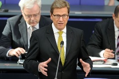 Bundesaußenminister Guido Westerwelle beantwortete Fragen zum Fiskalpakt.