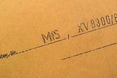 Eine Akte mit Registriernummer im früheren Archivs der DDR-Staatssicherheit.