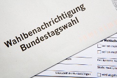 Wahlbenachrichtigung zur Bundestagswahl