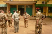 Ankunft im Ausbildungslager Koulikoro
