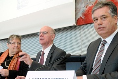 Marlene Rupprecht (rechts), Norbert Lammert (Mitte), Clemens Lammerskitten (rechts)