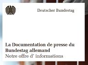 Dépliant: Documentation de presse du Bundestag allemand