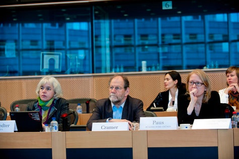 EU-Abgeordneter Michael Cramer (B90/Grüne) und Lisa Paus (B90/Grüne)