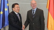 Video Pr&auml;sident der Mongolei zu Besuch