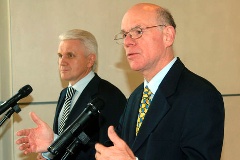Bundestagspräsident Prof. Dr. Norbert Lammert und sein ukrainischer Amtskollege Wolodymyr Lytwyn