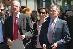 Bundestagspräsident Norbert Lammert mit seinem Amtskollegen Bernard Accoyer