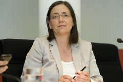 Kerstin Müller während einer Sitzung des Auswärtigen Auschusses.