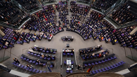 La salle plénière du Bundestag