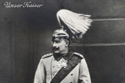 German Emperor William II in uniform, c. 1915. Picture postcard