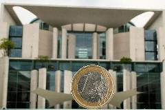 Bundeskanzleramt und 1-Euro-Münze