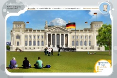 Die Startseite des Spiels Parlamentsprofi