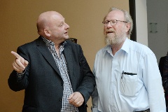 Thomas Hettche, Wolfgang Thierse bei der Autorenlesung