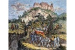 Aufstieg zur Wartburg am 18. Oktober 1817: Die Initiative zum Wartburgfest, auf dem sich Studenten von elf Universitäten trafen, ging von der Jenaer Burschenschaft aus. Viele ihrer Mitglieder hatten in den Befreiungskriegen gekämpft. Holzstich