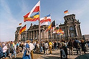 The Reichstag Building in Berlin, permanent seat of the German Bundestag