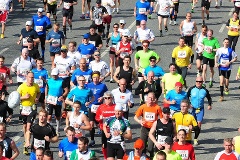 Läufer beim 28. Hamburg Marathon