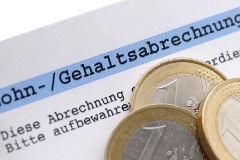 Lohn-/Gehaltsabrechnung mit Geld