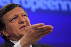 EU-Kommissionspräsident Manuel Barroso während einer Pressekonferenz