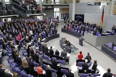 Blick ins Plenum des Bundestages