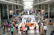 A view of the foyer in the Paul Löbe Building during the Open Day 